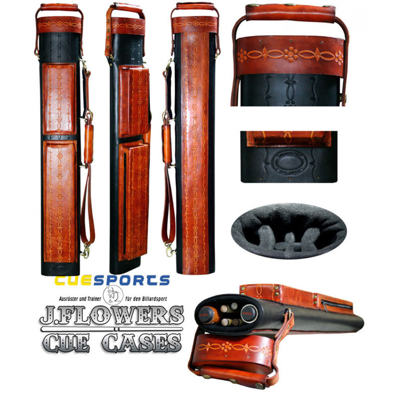 J Flowers Tribute 2x4 Flower Style Black/Burgundy