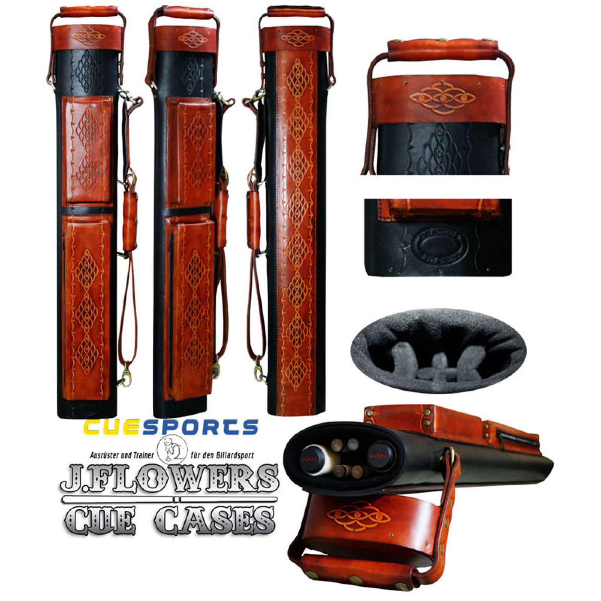 J Flowers Tribute 2x4 Cigar Style Black/Tan