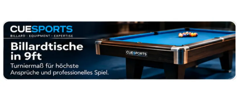 9 Fuß Tische - Turniergröße Pool