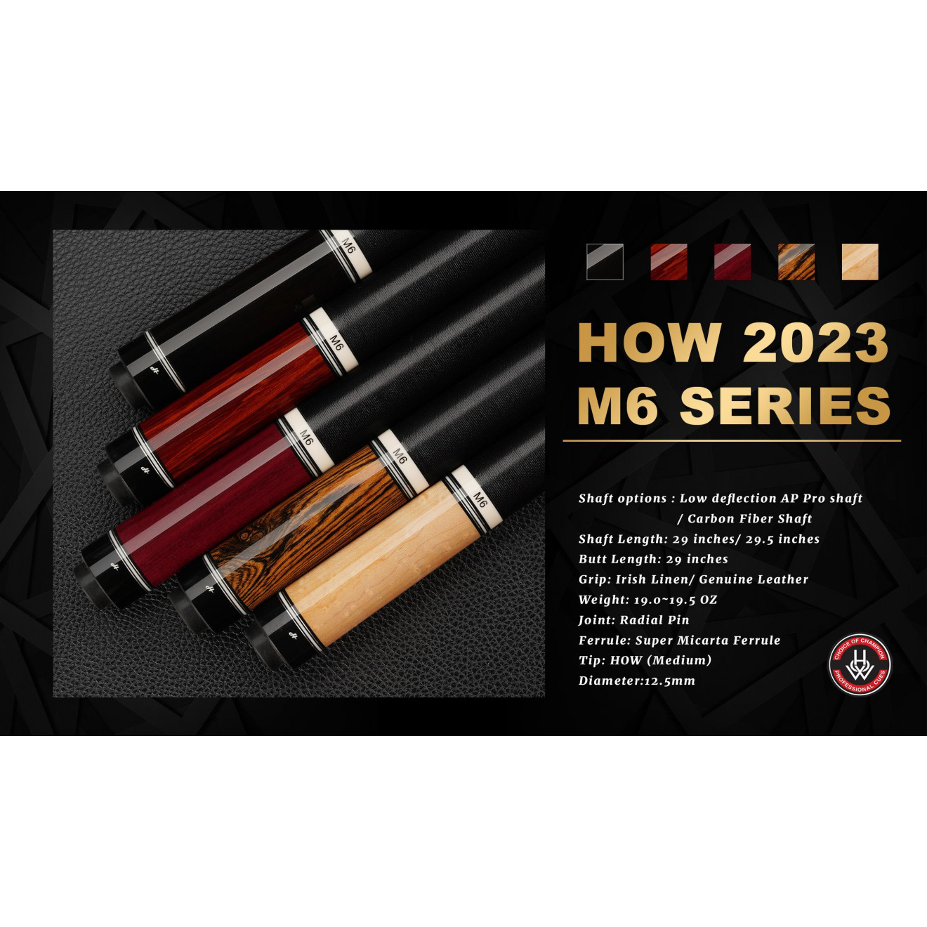 HOW M6 Premium Billardqueue