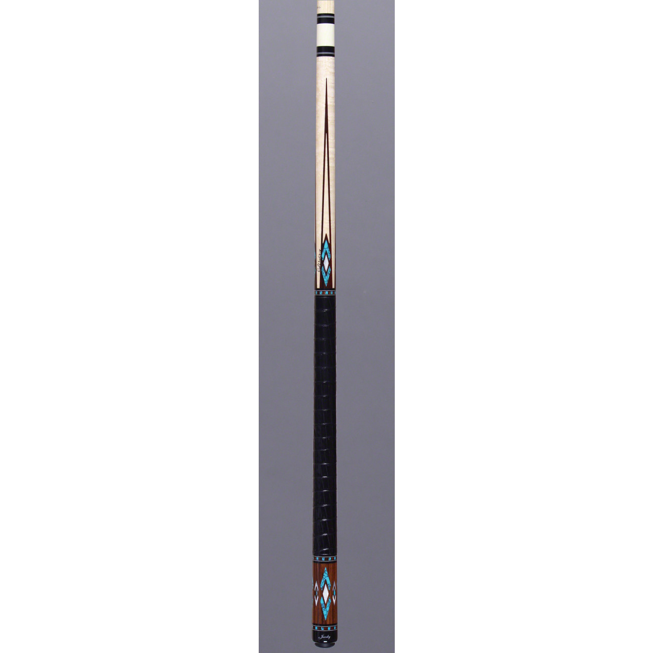 Jacoby HB5 Birdseye Maple Turquoise Poolbillard Queue