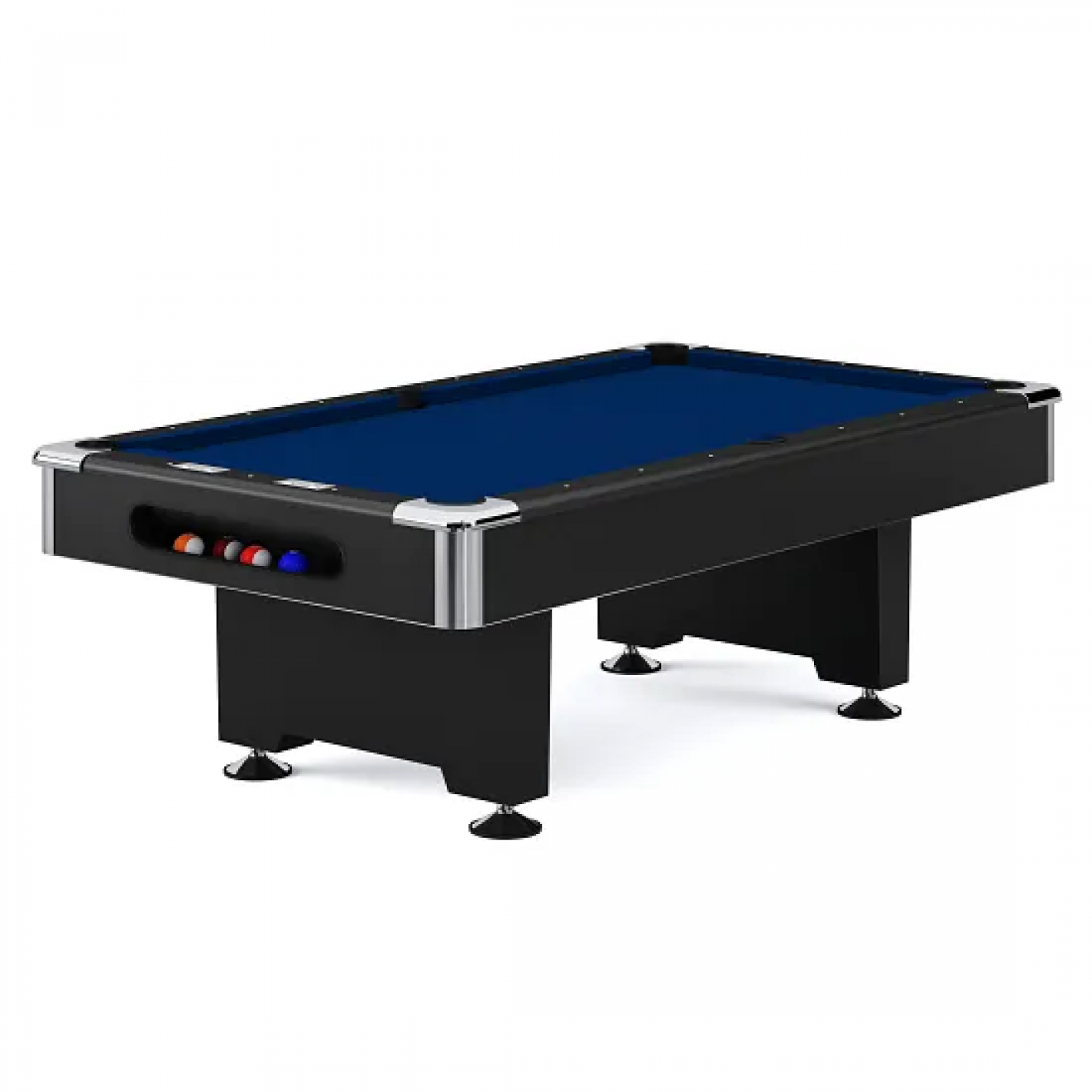 Billardtisch POOL Pro Club 8ft. schwarz - blau