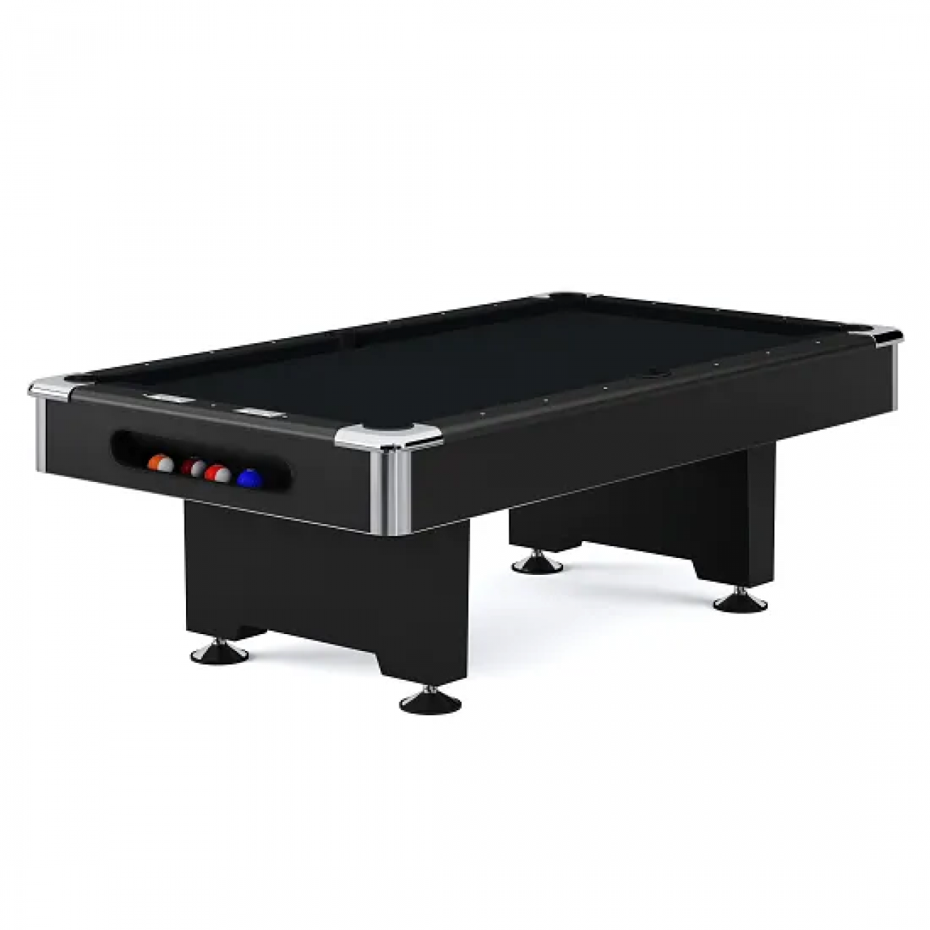 Billardtisch POOL Pro Club 8ft. schwarz - schwarz