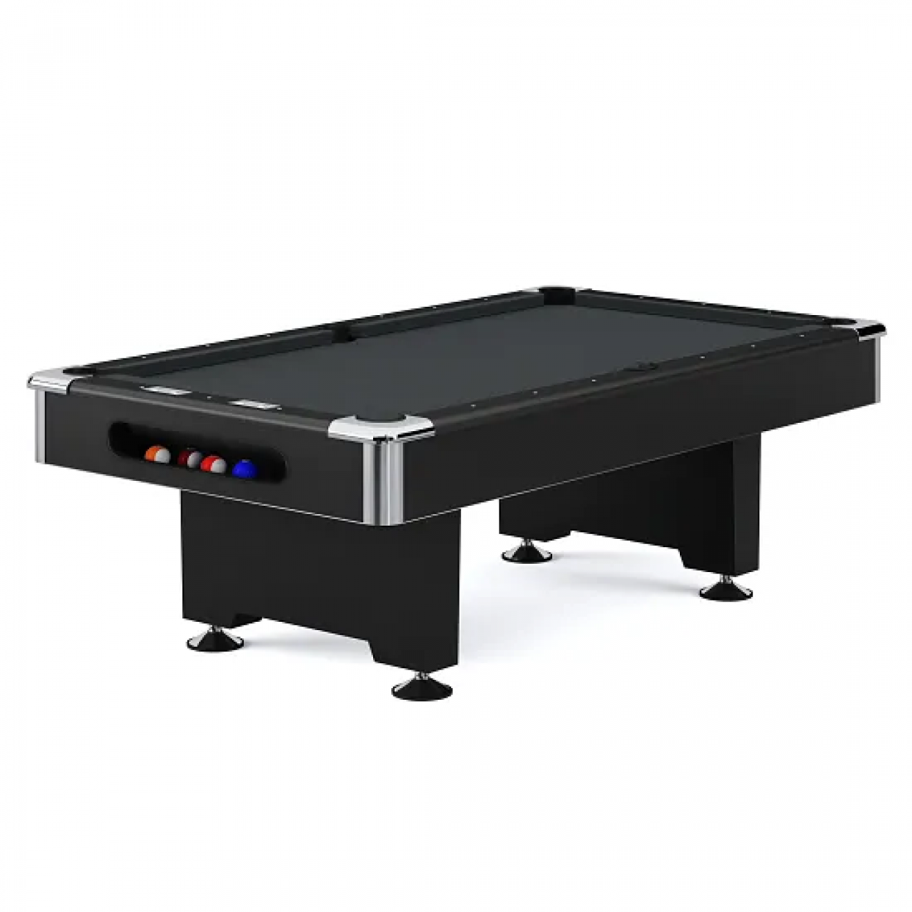 Billardtisch POOL Pro Club 8ft. schwarz - grau