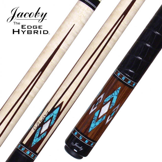 Jacoby HB5 Birdseye Maple Turquoise Poolbillard Queue