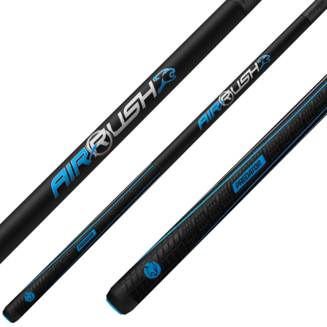 Predator Air RUSH 3-Piece Jump Cue – SW Wrap, 13.75mm Shaft, Phenolic Tip – FREE Case Included