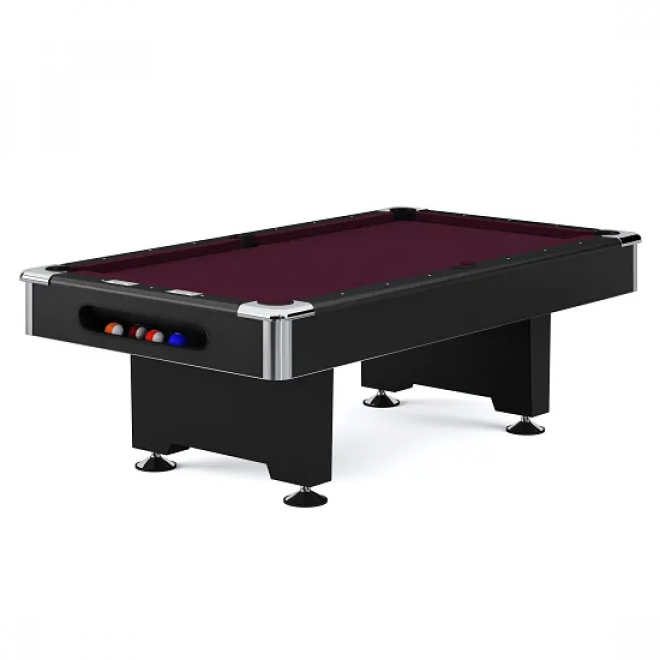 Billardtisch POOL Pro Club 8ft. schwarz - wine