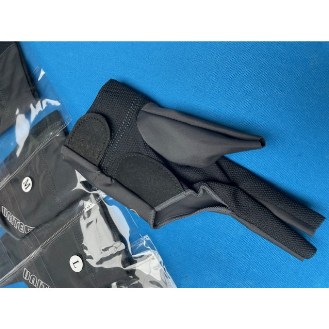 United, Billard Handschuh, Linke Hand, schwarz-grau