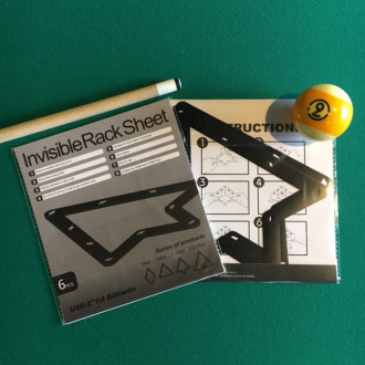 INVISIBLE Ball Rack 9-Ball, 10-Ball 6er Set