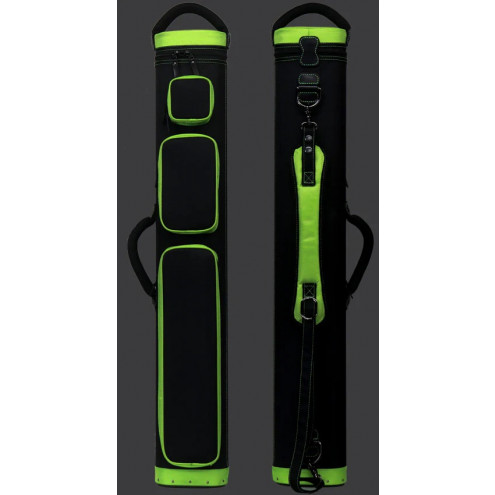 JB Ultimate Rugged Black - green 3x6 Pool Cue Case