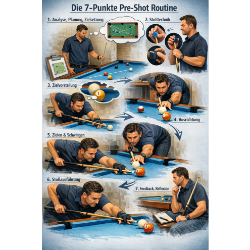 Billard PreShotRoutine & Cueballspeed