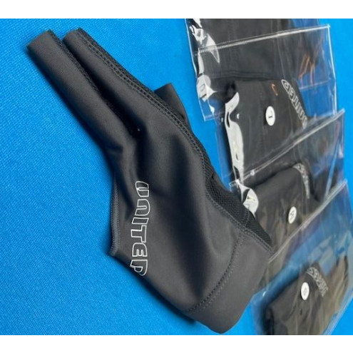 Billard Handschuh, United, Linke Hand, schwarz-grau L